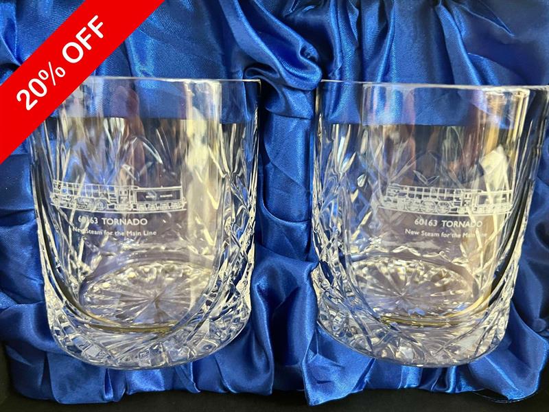 60163 Tornado Whiskey Tumbler Pair