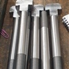 New superheater element bolts being manufactured, pictured during the two stages of works. 