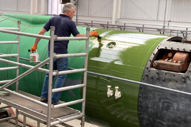 Wheeled Frames and Painted Boiler - Tornado's Overhaul hits Major Milestones