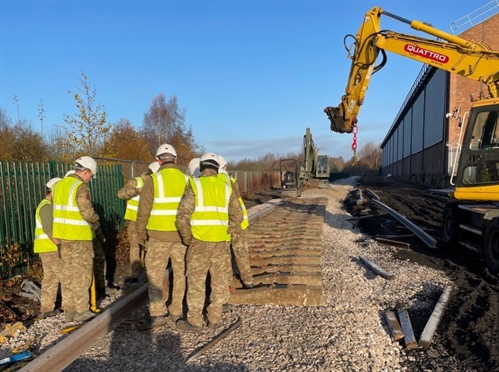 March tracklaying progress